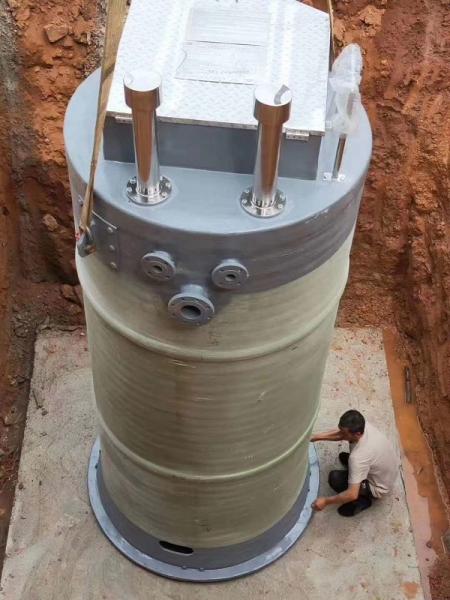 忻州峨眉山一体化提升泵安装